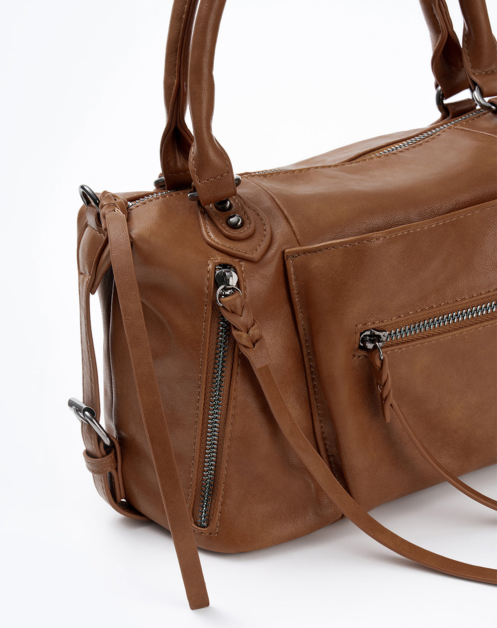 Bolso bowling + monedero café mujer