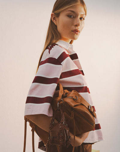 Bolso bowling + monedero café mujer