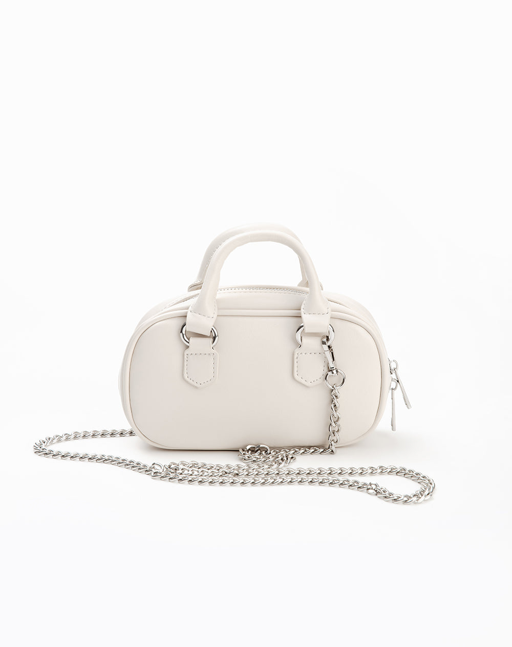 Bolso mini bowling crudo mujer