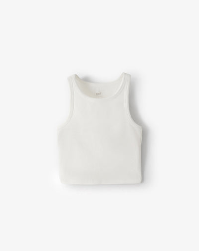 Camiseta slim blanca mujer