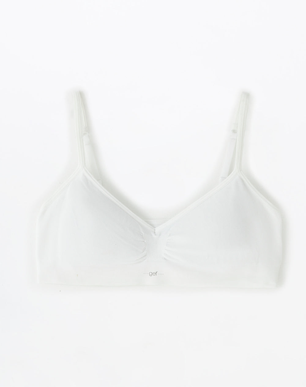 Top soporte medio seamless blanco
