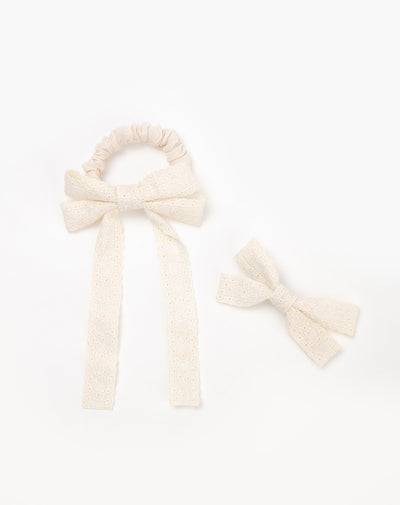Set para el cabello x2unds crudo niña
