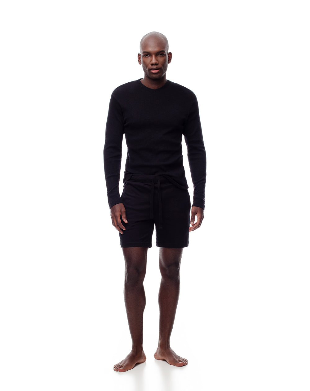 Bermuda regular fit negra