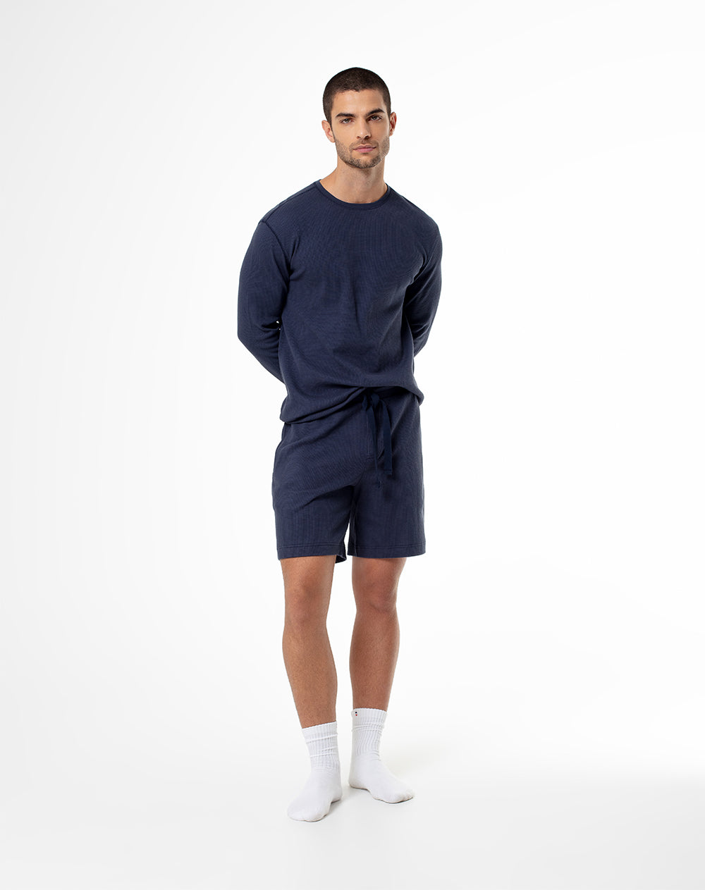Bermuda regular fit azul