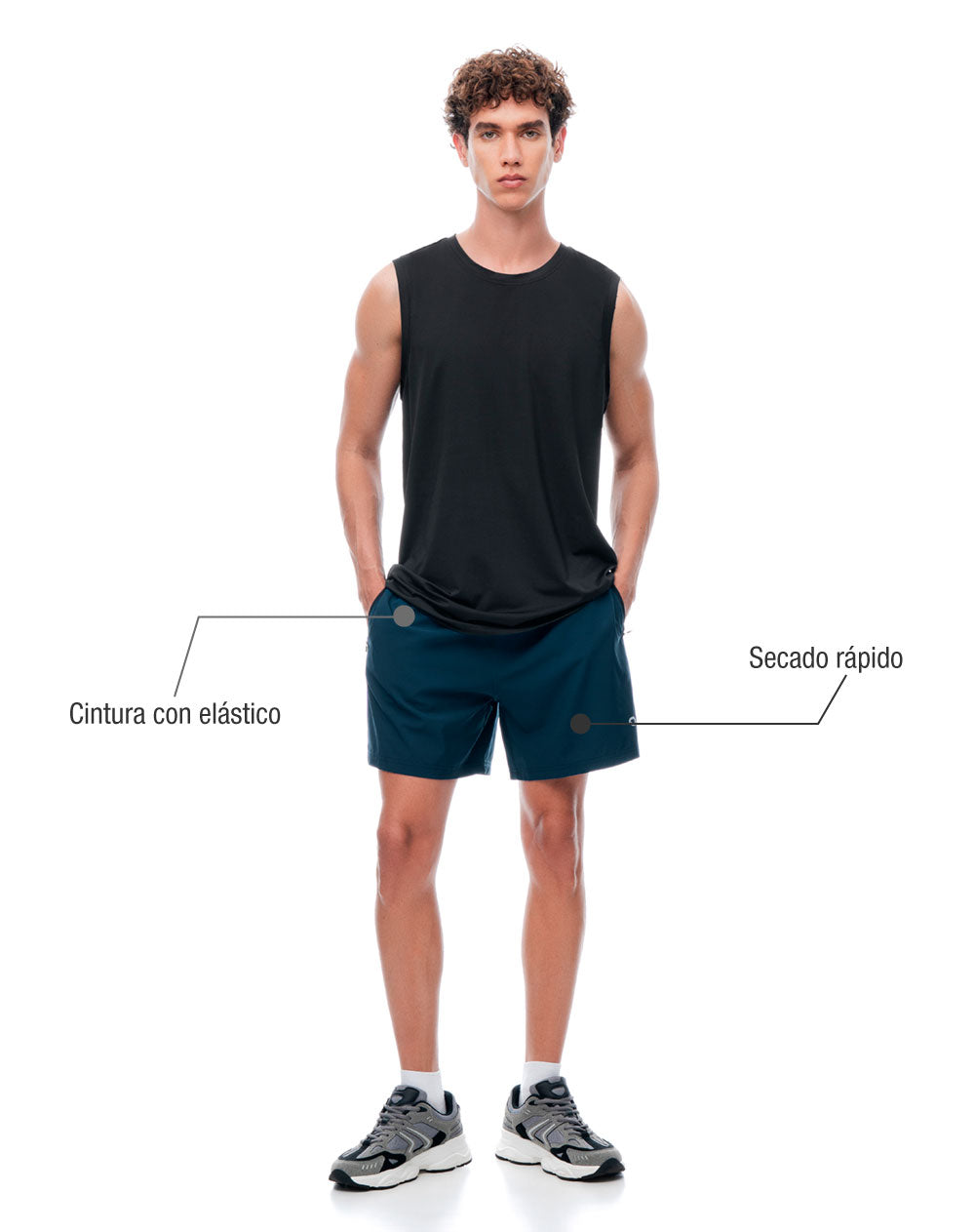 Camisilla + pantaloneta deportiva hombre