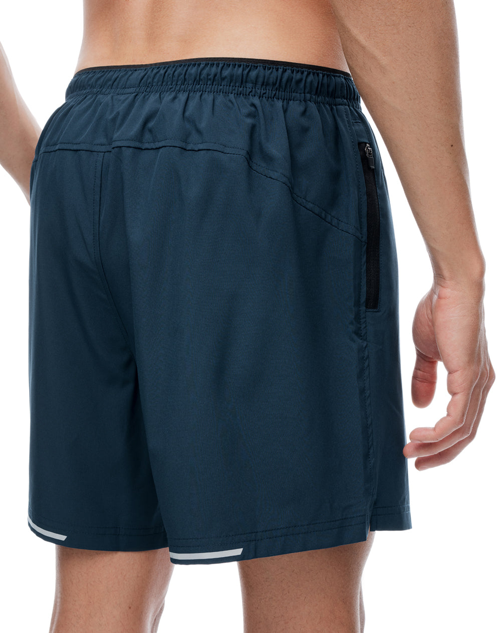 Pantaloneta deportiva azul hombre