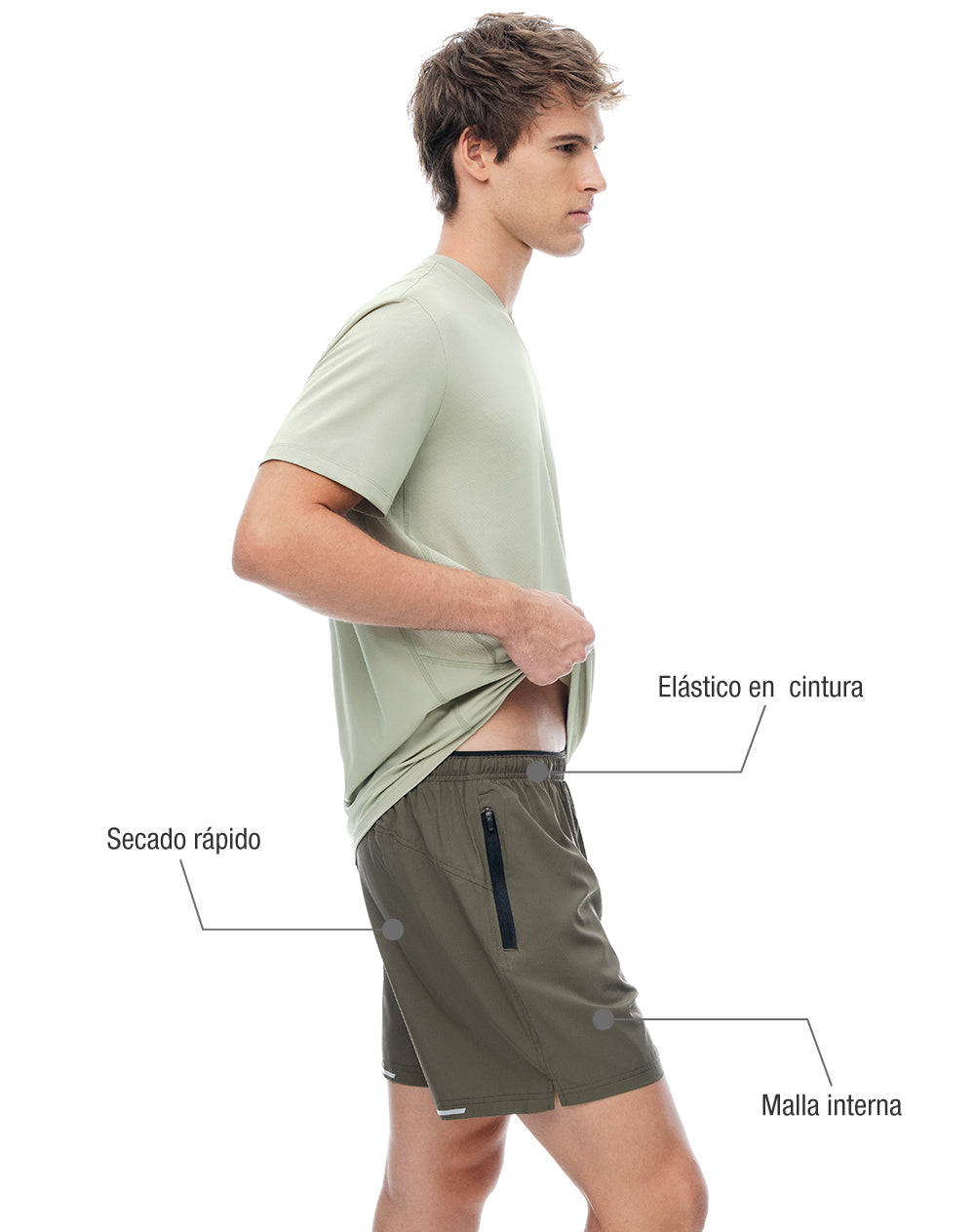 Camisilla + pantaloneta deportiva hombre