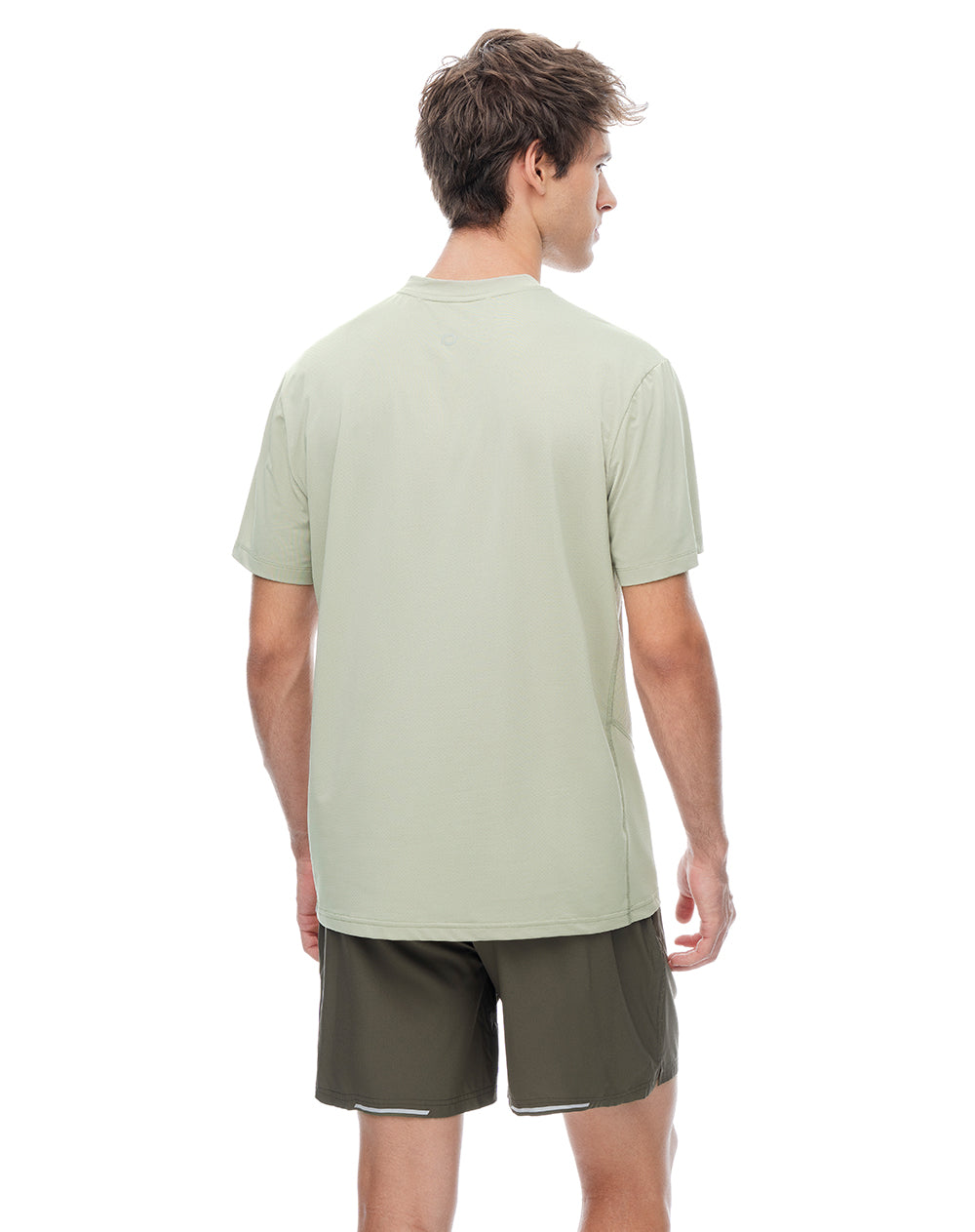 Pantaloneta deportiva café hombre