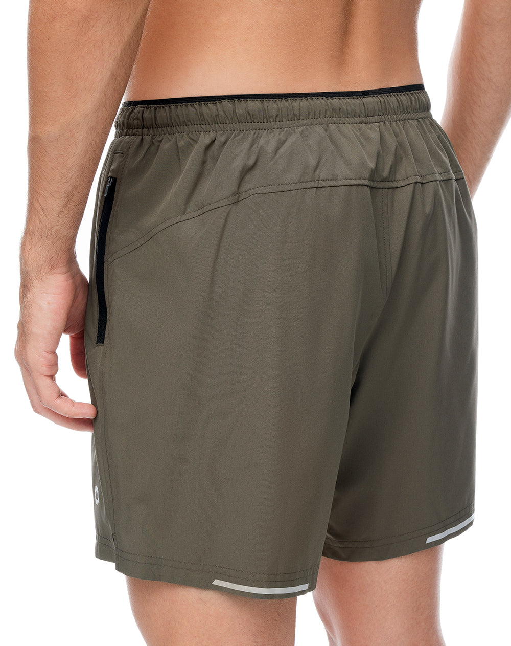 Pantaloneta deportiva café hombre