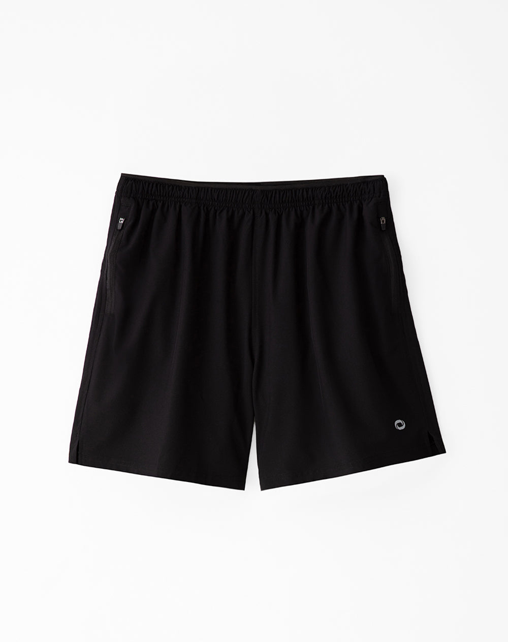 Pantaloneta deportiva malla interna negra hombre