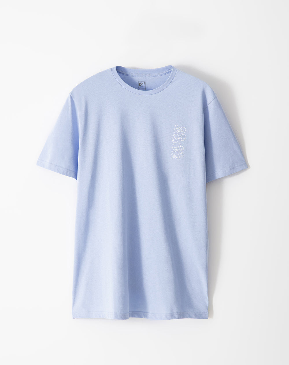 Camiseta oversized fit manga corta azul