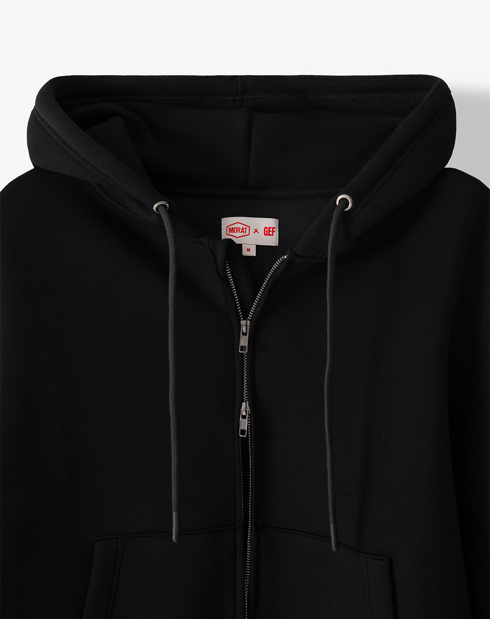Buzo tipo hoodie negro unisex GEF | MORAT