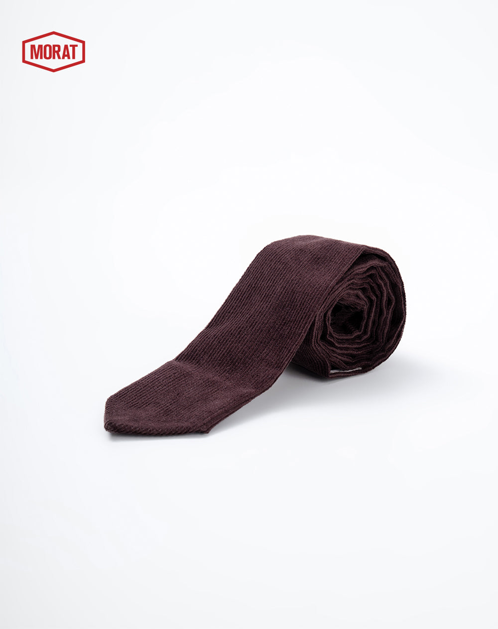 Corbata corduroy café unisex GEF | MORAT