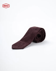 Corbata corduroy café unisex GEF | MORAT