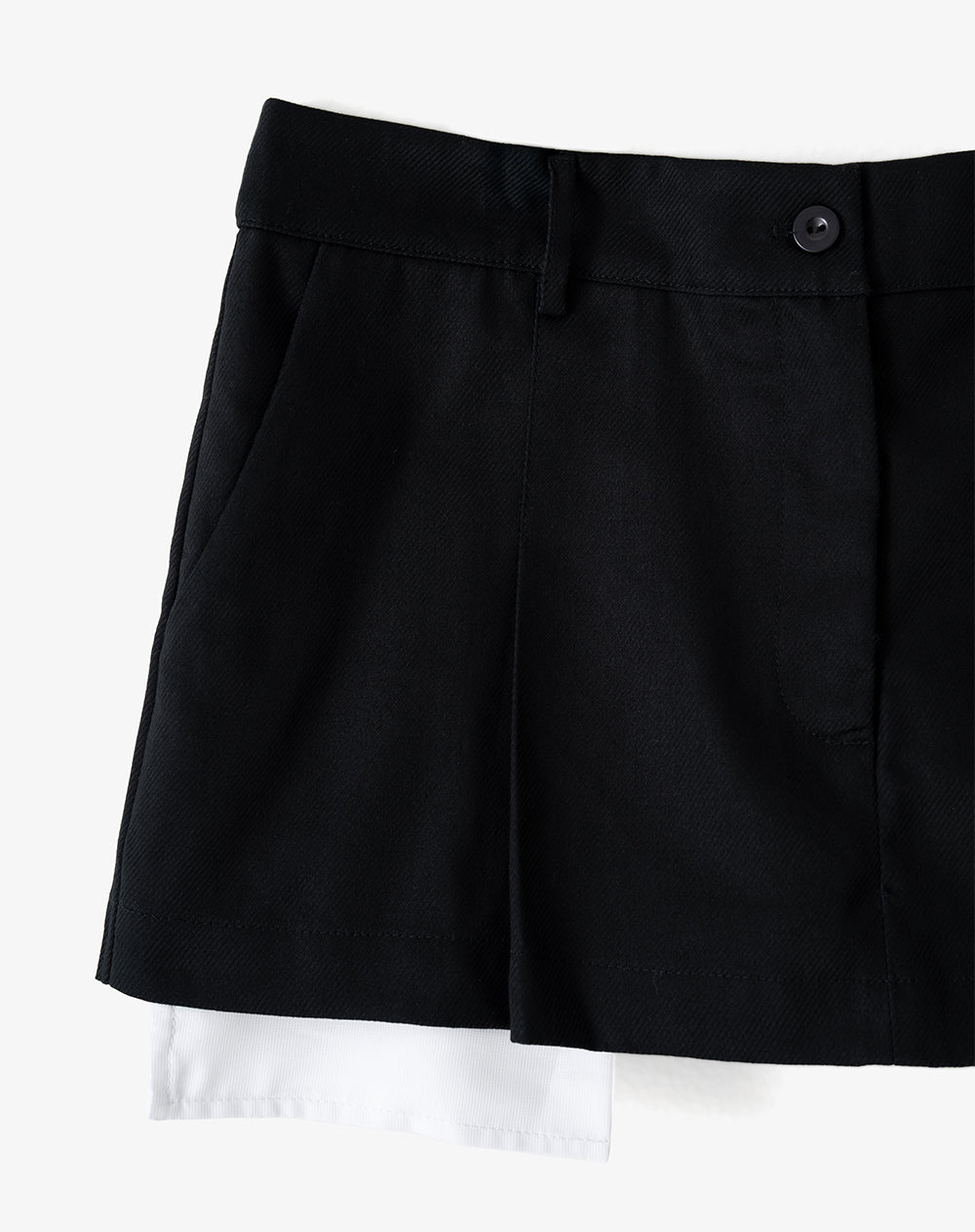 Falda short tiro medio negro mujer GEF | MORAT