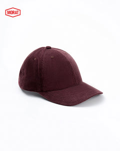 Gorra baseball en corduroy vinotinto unisex GEF | MORAT