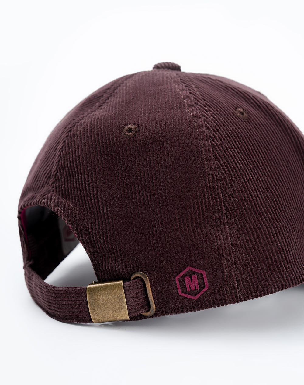 Gorra baseball en corduroy vinotinto unisex GEF | MORAT