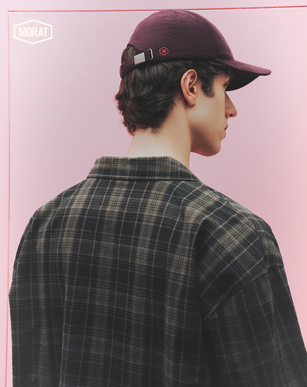 Gorra baseball en corduroy vinotinto unisex GEF | MORAT