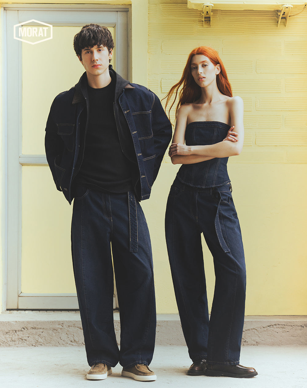 Jean baggy índigo oscuro unisex GEF | MORAT