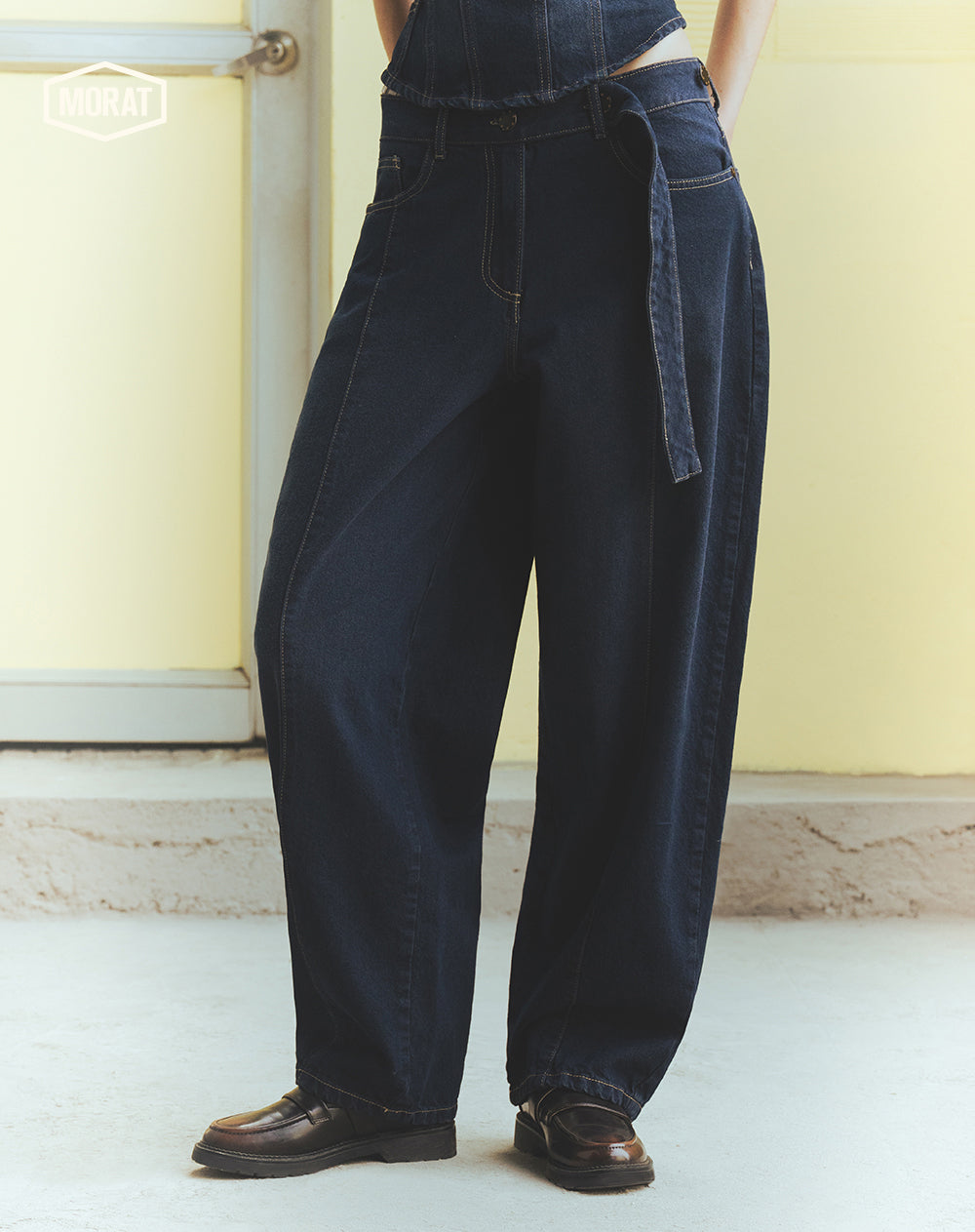 Jean baggy índigo oscuro unisex GEF | MORAT