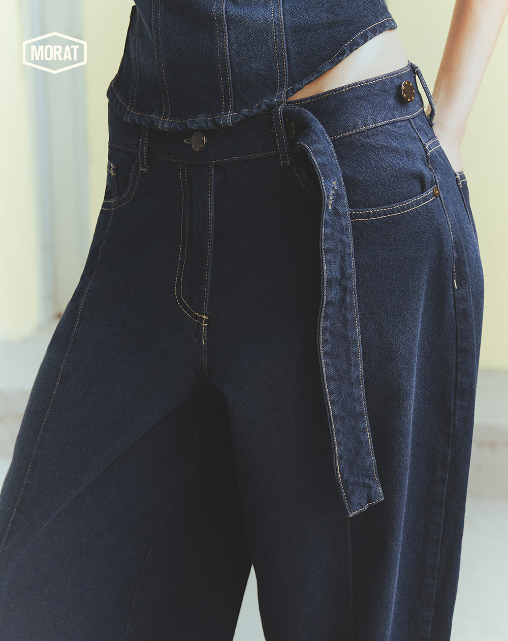 Jean baggy índigo oscuro unisex GEF | MORAT