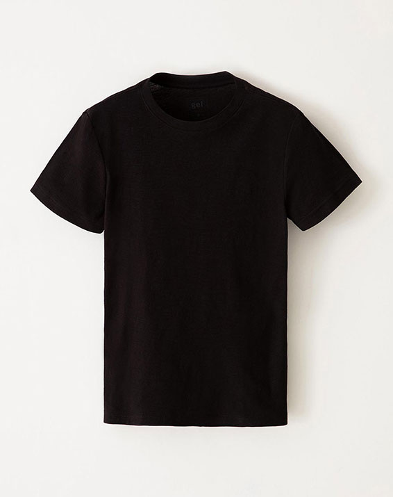 Comprar Camiseta Negra Manga Corta Niño - Camisetas y Polos