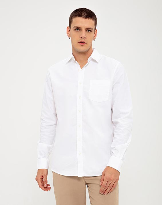 Anormal Tumba Exactitud Camisa Manga Larga Blanca Hombre | Compra Camisa Manga Larga